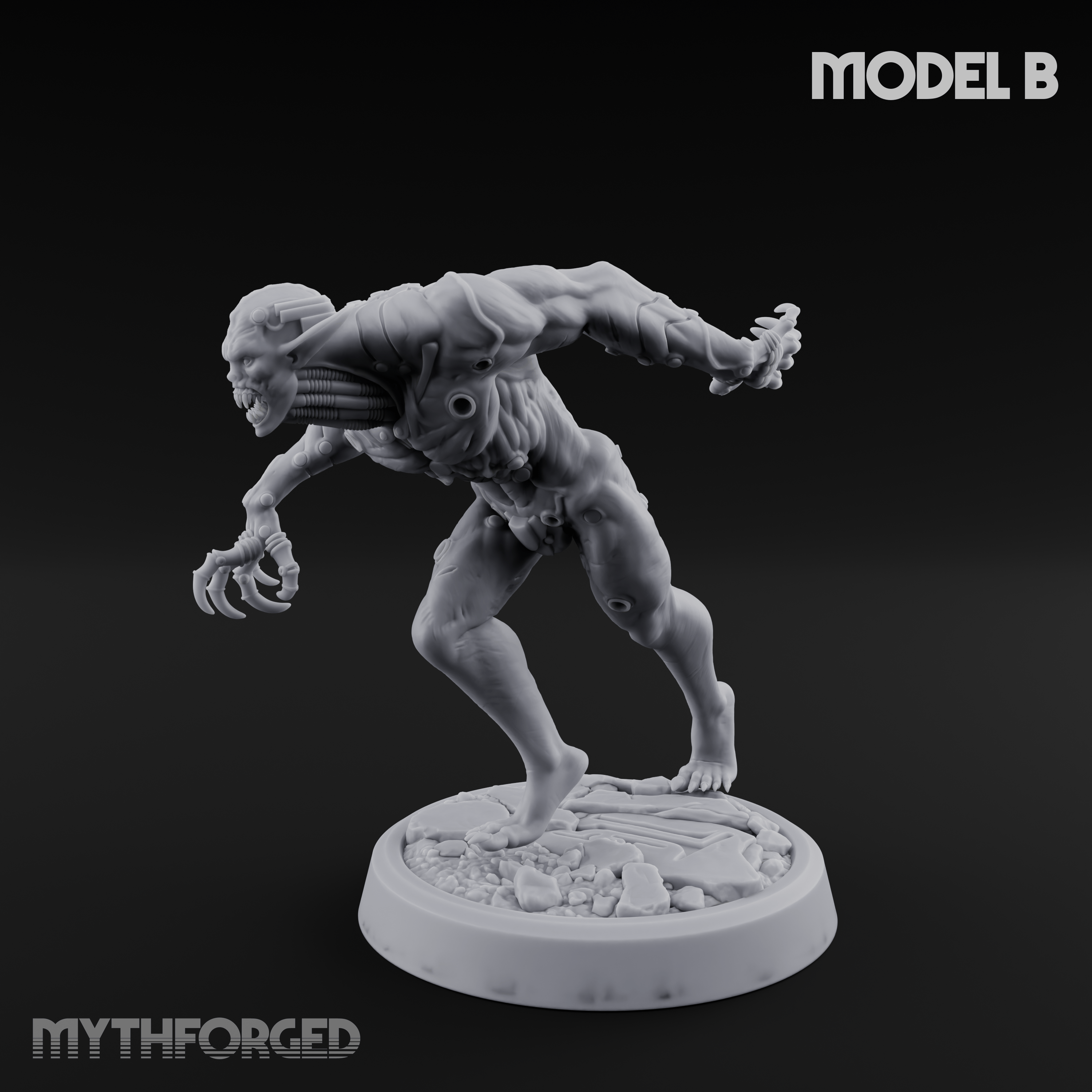 Claws Splayed Roaring Corpse Fleet Brutes B