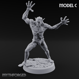 Claws Splayed Roaring Corpse Fleet Brutes Miniature for Dungeons and Dragons, Pathfinder or other TTRPGs