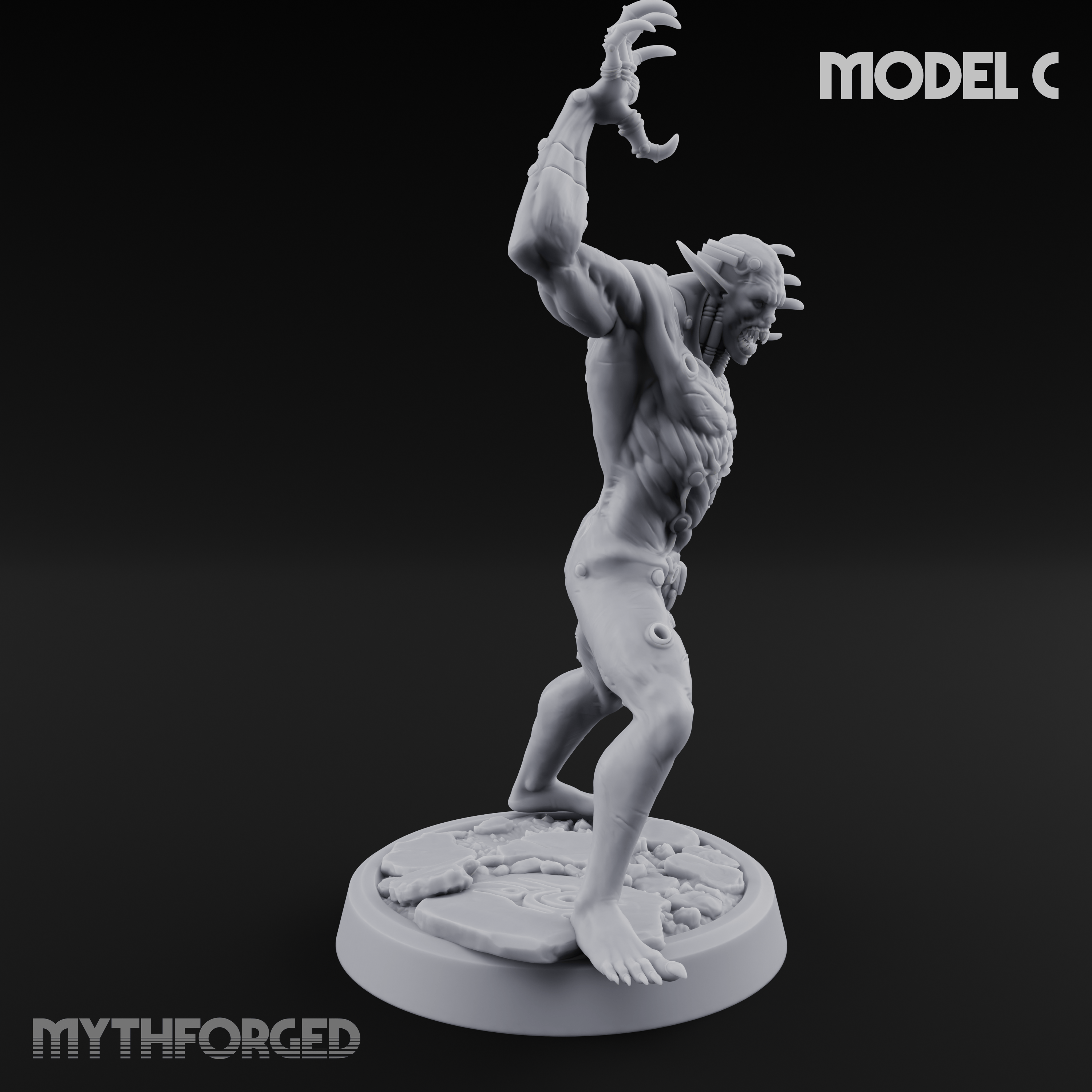 Claws Splayed Roaring Corpse Fleet Brutes C