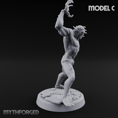 Claws Splayed Roaring Corpse Fleet Brutes C Miniature for Dungeons and Dragons, Pathfinder or other TTRPGs