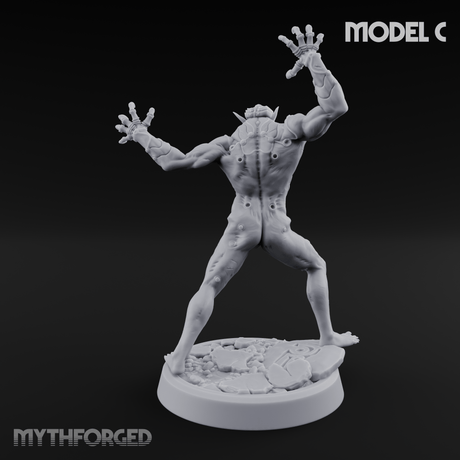 Claws Splayed Roaring Corpse Fleet Brutes C Miniature for Dungeons and Dragons, Pathfinder or other TTRPGs