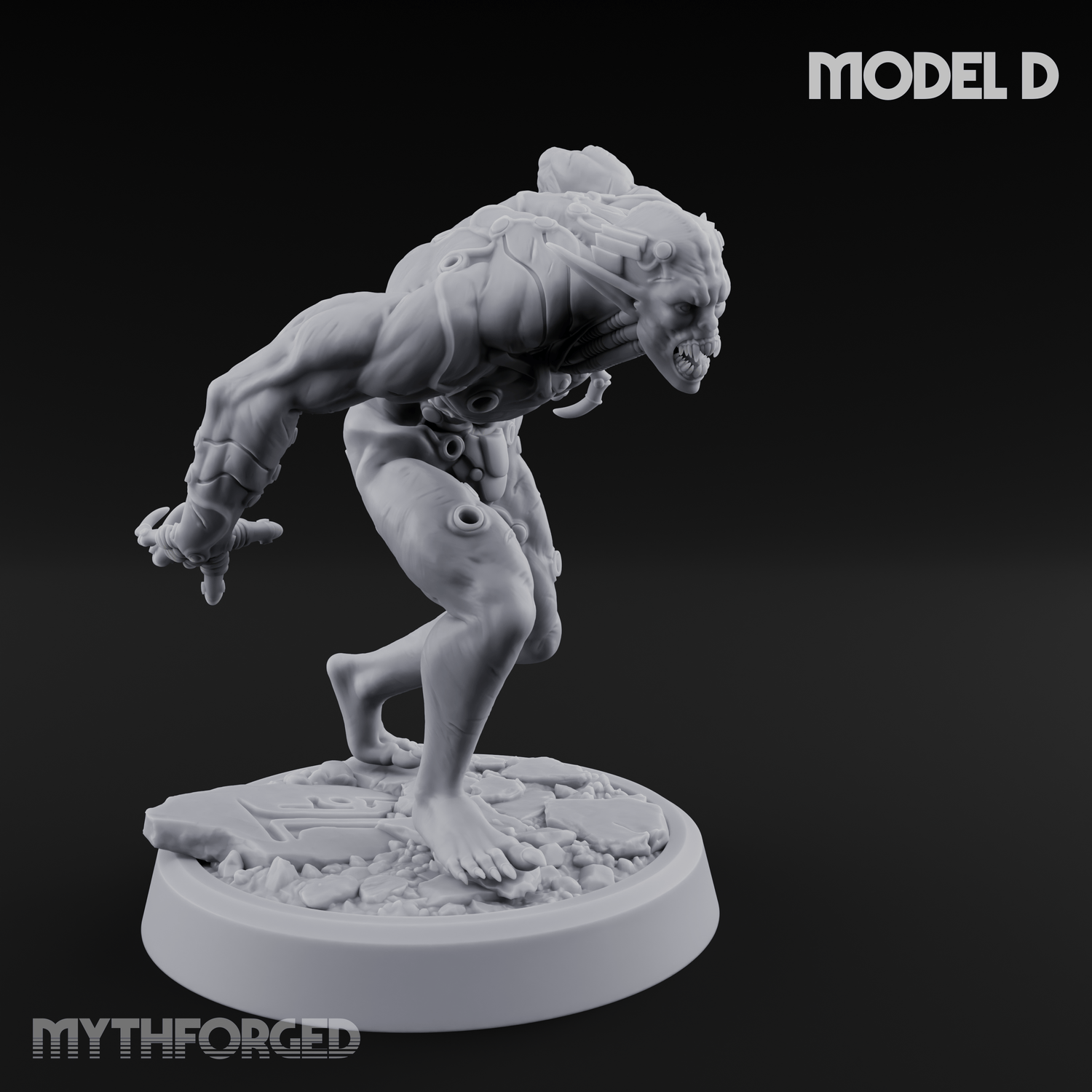 Claws Splayed Roaring Corpse Fleet Brutes Miniature for Dungeons and Dragons, Pathfinder or other TTRPGs