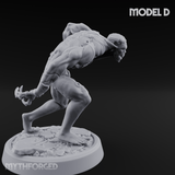 Claws Splayed Roaring Corpse Fleet Brutes D Miniature for Dungeons and Dragons, Pathfinder or other TTRPGs