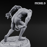 Claws Splayed Roaring Corpse Fleet Brutes D Miniature for Dungeons and Dragons, Pathfinder or other TTRPGs