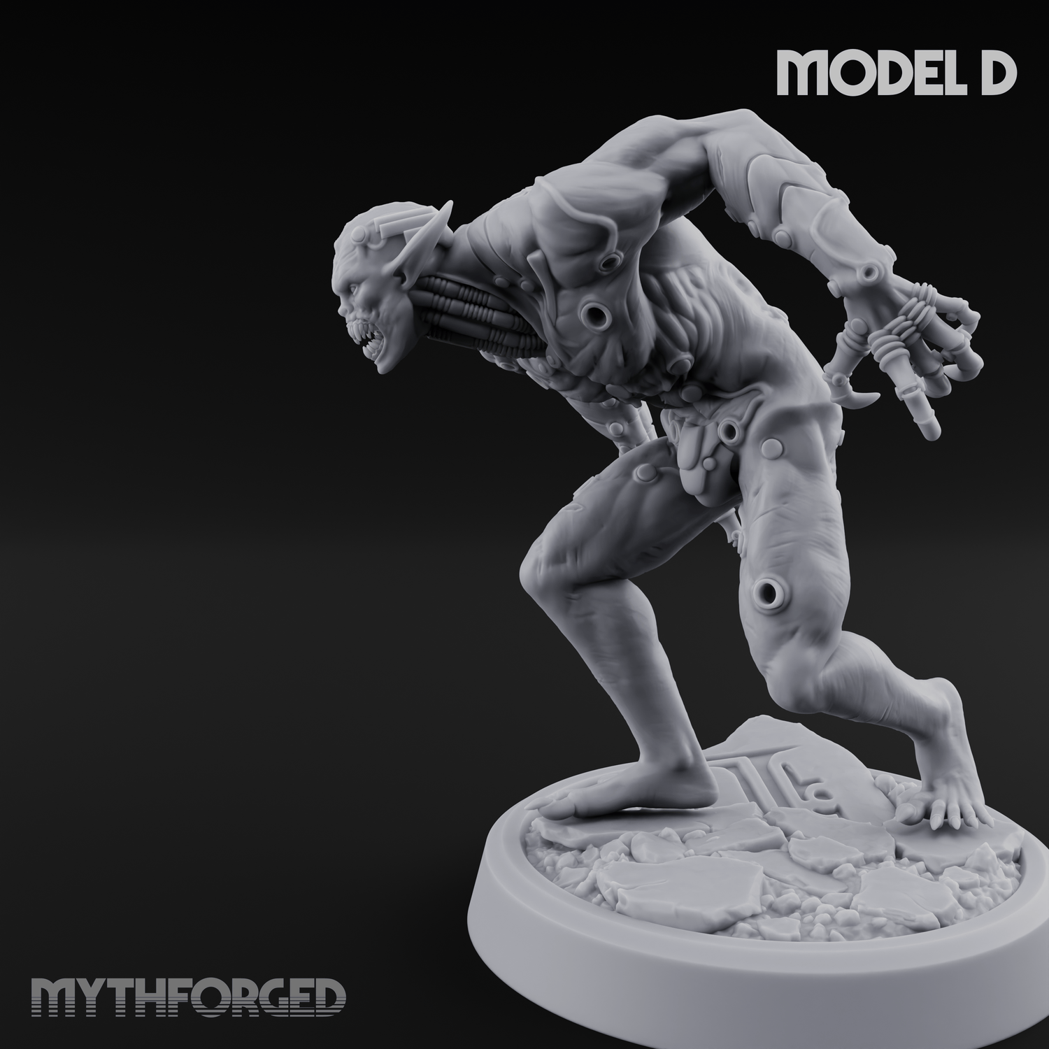Claws Splayed Roaring Corpse Fleet Brutes D Miniature for Dungeons and Dragons, Pathfinder or other TTRPGs