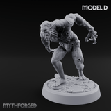 Claws Splayed Roaring Corpse Fleet Brutes D Miniature for Dungeons and Dragons, Pathfinder or other TTRPGs