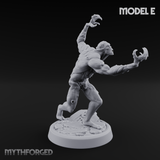 Claws Splayed Roaring Corpse Fleet Brutes Miniature for Dungeons and Dragons, Pathfinder or other TTRPGs