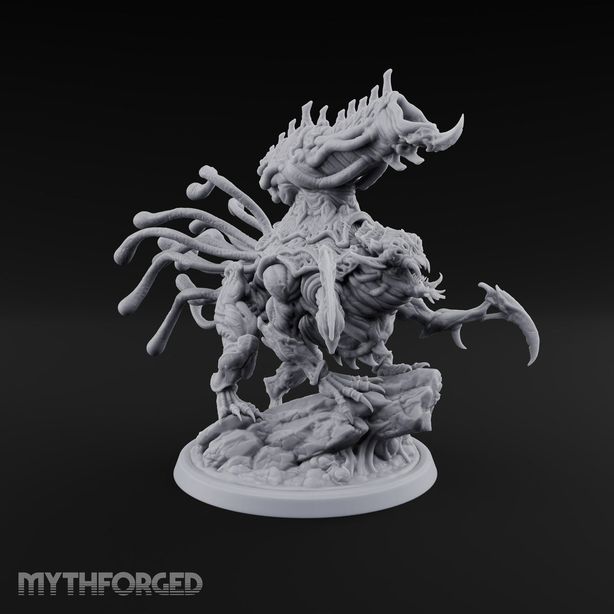 Crest Lowered, Claws Raised Tarrasque Monster A