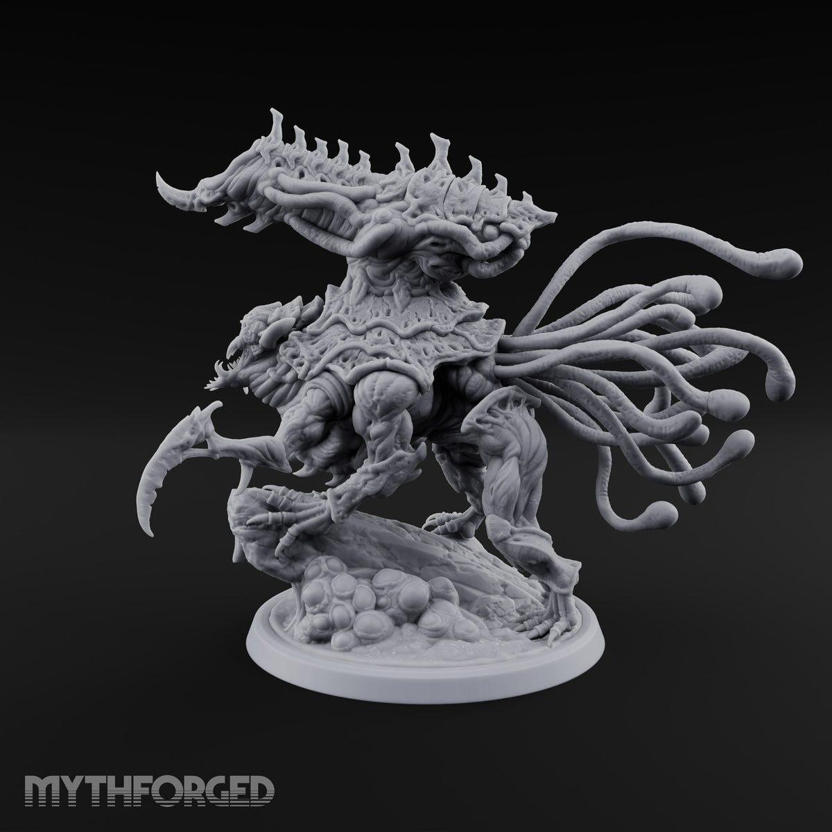 Crest Lowered, Claws Raised Tarrasque Monster A