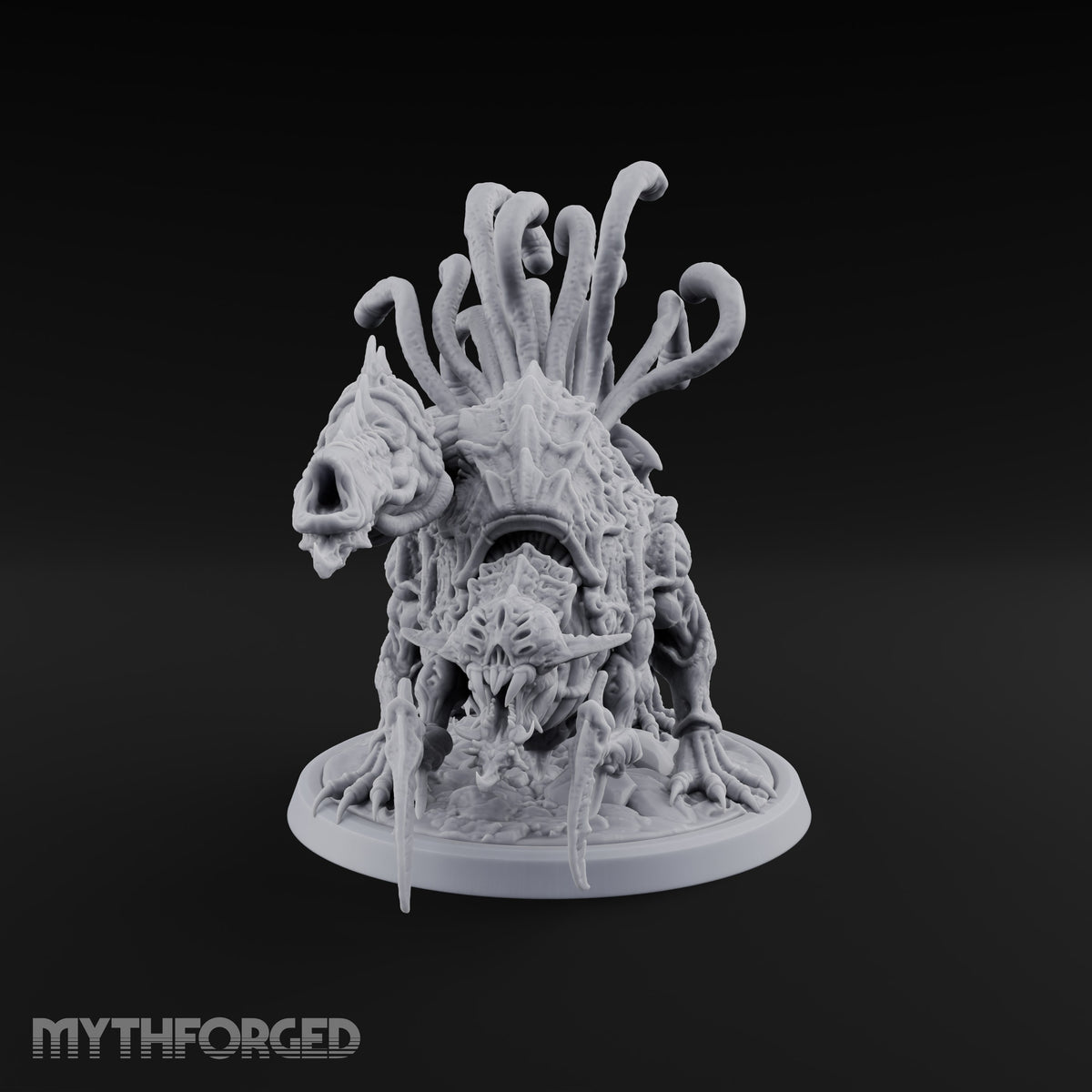 Crest Lowered, Claws Raised Tarrasque Monsters — B