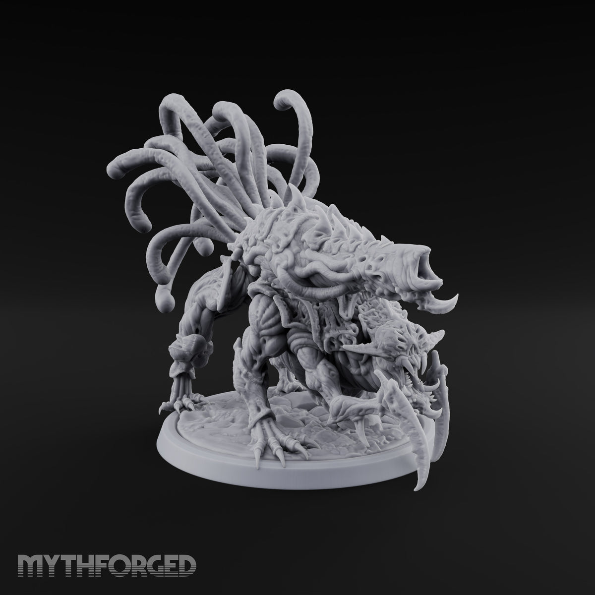 Crest Lowered, Claws Raised Tarrasque Monsters — B