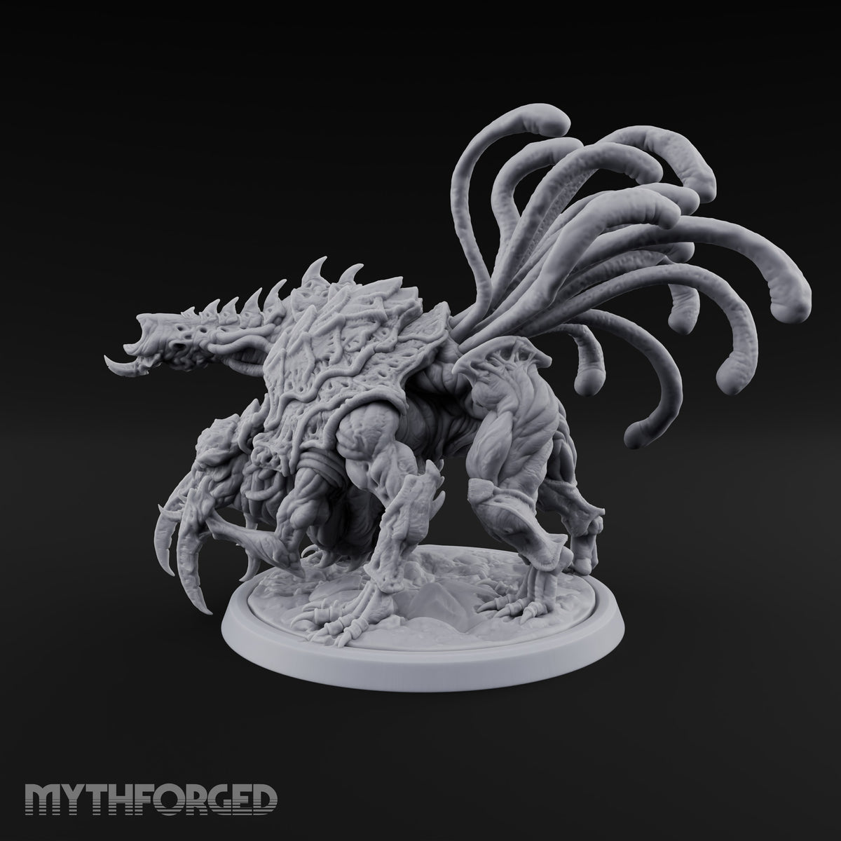 Crest Lowered, Claws Raised Tarrasque Monster B