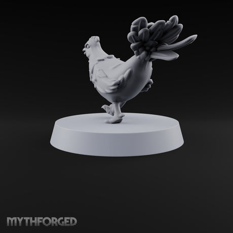 Pecking Order Barnyard Chicken B Miniature for Dungeons and Dragons, Pathfinder or other TTRPGs