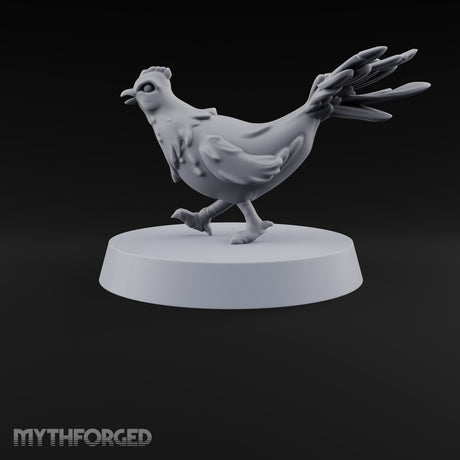 Pecking Order Barnyard Chicken B Miniature for Dungeons and Dragons, Pathfinder or other TTRPGs