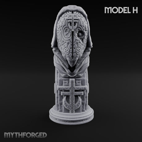 Every Face, One Creed Heretic Statues — H