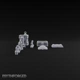 Apothecary Shelf Cleared Out Gothic Potion and Crate Props