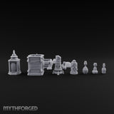 Apothecary Shelf Cleared Out Gothic Potion and Crate Props