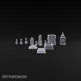 Apothecary Shelf Cleared Out Gothic Potion and Crate Props