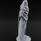 Bare Chested And Brooding Elf Mage Miniature for Dungeons and Dragons, Pathfinder or other TTRPGs