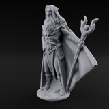 Bare Chested And Brooding Elf Mage Miniature for Dungeons and Dragons, Pathfinder or other TTRPGs