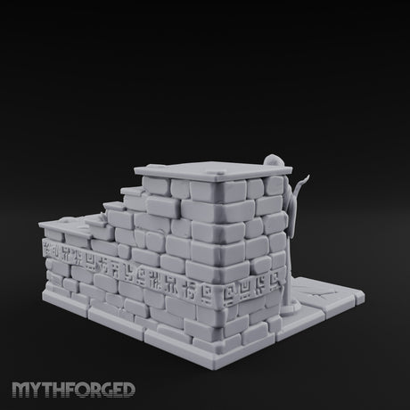 Hieroglyph-Etched Vine-Crept Stepped Pyramid Shrine Altar gallery 5