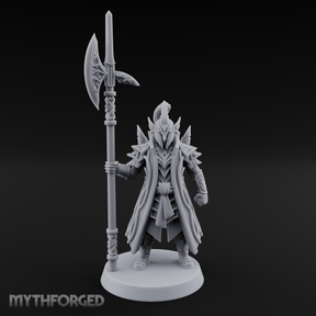 Spiked And Stalwart Elf Captain Miniature for Dungeons and Dragons, Pathfinder or other TTRPGs