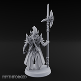 Spiked And Stalwart Elf Captain Miniature for Dungeons and Dragons, Pathfinder or other TTRPGs
