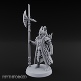 Spiked And Stalwart Elf Captain Miniature for Dungeons and Dragons, Pathfinder or other TTRPGs