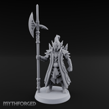 Spiked And Stalwart Elf Captain Miniature for Dungeons and Dragons, Pathfinder or other TTRPGs