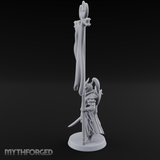 Banner Held High Elf Flagbearer Miniature for Dungeons and Dragons, Pathfinder or other TTRPGs