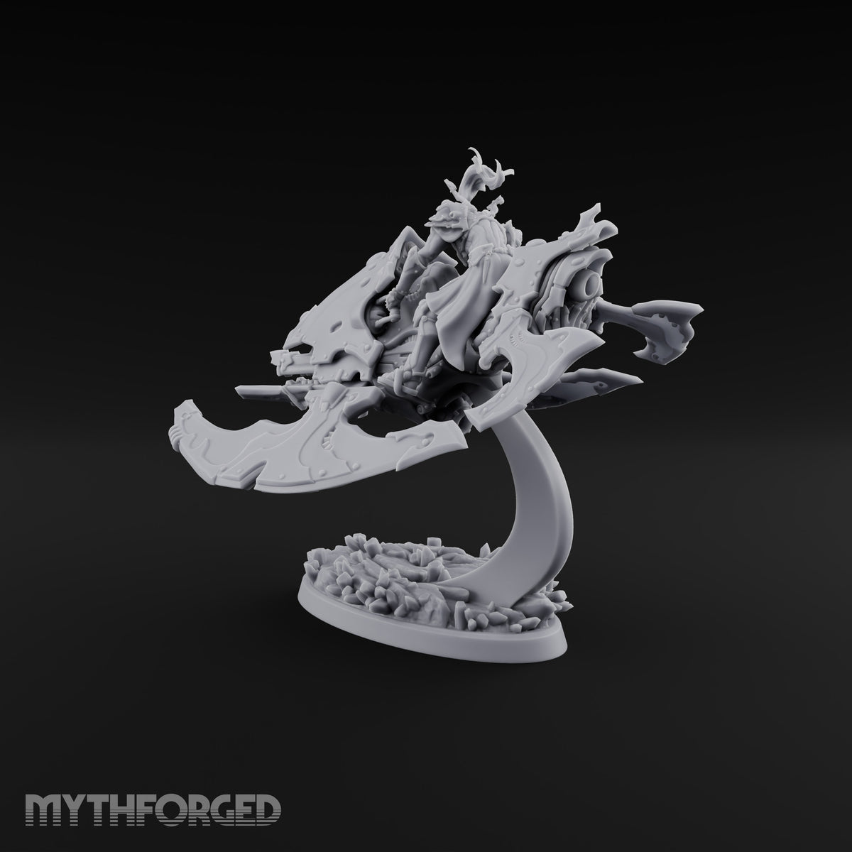 Skimming Above Their Station Elf Hover Knight B