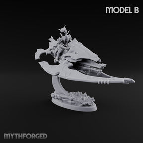 Skimming Above Their Station Elf Hover Knight B