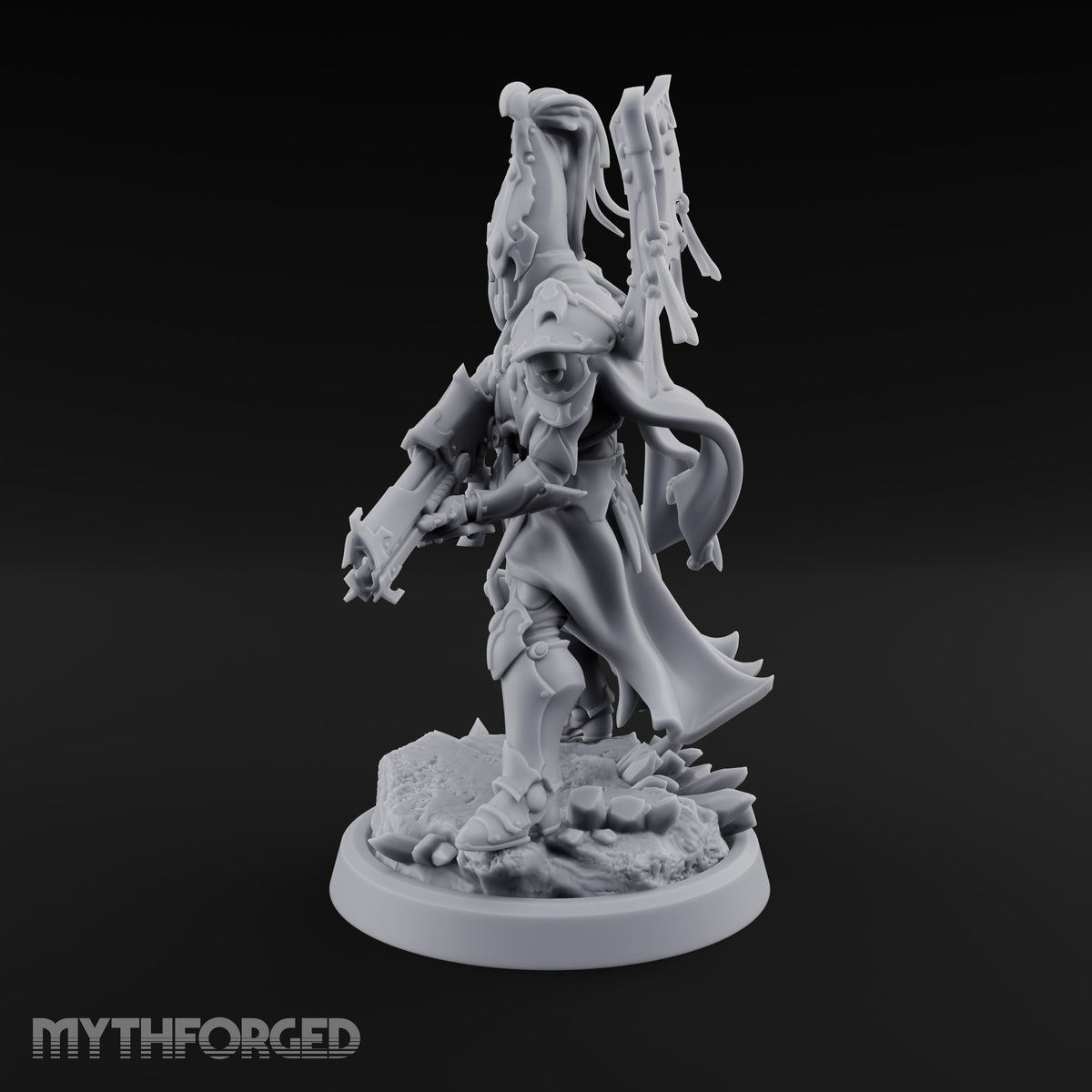 Nobility Rides Out Armed Eladrin Lancer B