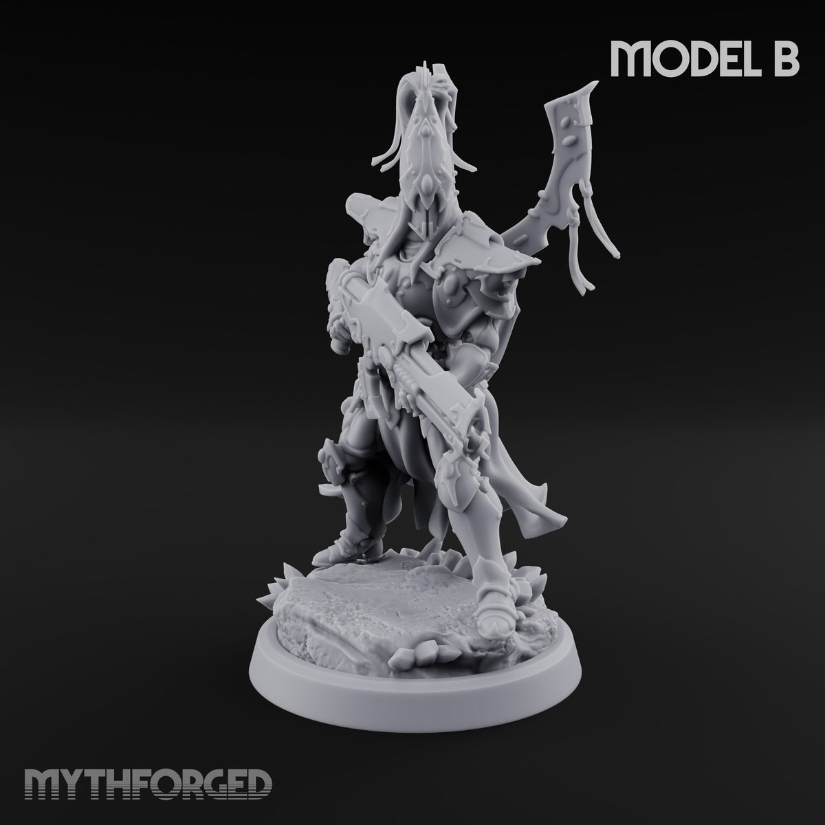 Nobility Rides Out Armed Eladrin Lancer B