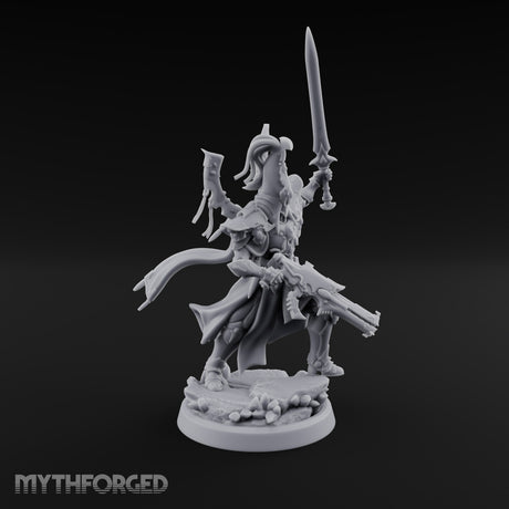 Nobility Rides Out Armed Eladrin Lancers — C