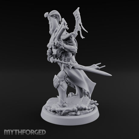 Nobility Rides Out Armed Eladrin Lancer E