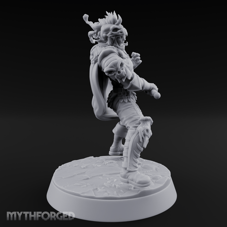 Cape Billowing Defiant Warlord Miniature for Dungeons and Dragons, Pathfinder or other TTRPGs