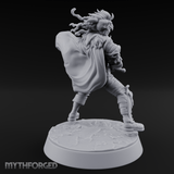 Cape Billowing Defiant Warlord Miniature for Dungeons and Dragons, Pathfinder or other TTRPGs