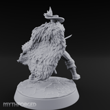 Feathered And Fierce Human Swashbuckler Miniature for Dungeons and Dragons, Pathfinder or other TTRPGs
