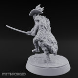 Feathered And Fierce Human Swashbuckler Miniature for Dungeons and Dragons, Pathfinder or other TTRPGs
