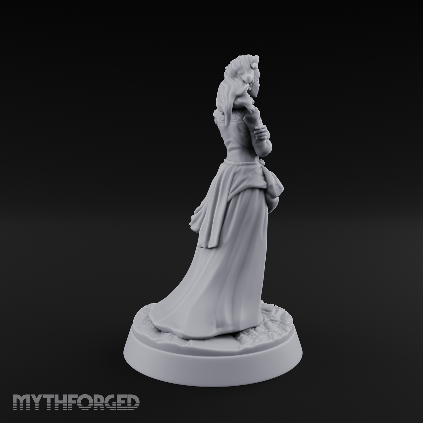 Arms Crossed Composed Human Noble Miniature for Dungeons and Dragons, Pathfinder or other TTRPGs