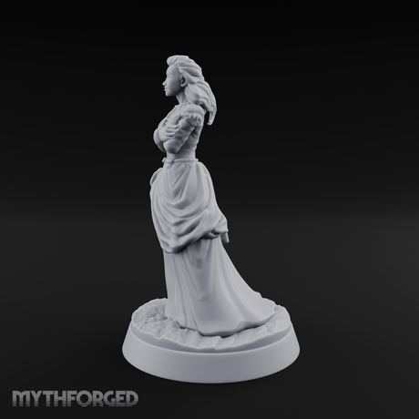 Arms Crossed Composed Human Noble Miniature for Dungeons and Dragons, Pathfinder or other TTRPGs