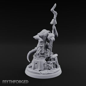 Hoarding Over Treasure Kobold Merchant Miniature for Dungeons and Dragons, Pathfinder or other TTRPGs
