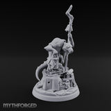 Hoarding Over Treasure Kobold Merchant Miniature for Dungeons and Dragons, Pathfinder or other TTRPGs