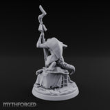 Hoarding Over Treasure Kobold Merchant Miniature for Dungeons and Dragons, Pathfinder or other TTRPGs