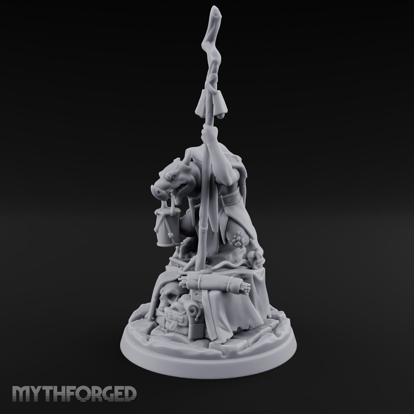 Hoarding Over Treasure Kobold Merchant Miniature for Dungeons and Dragons, Pathfinder or other TTRPGs