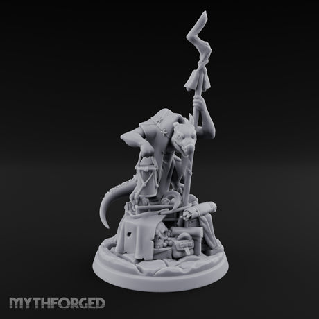 Hoarding Over Treasure Kobold Merchant Miniature for Dungeons and Dragons, Pathfinder or other TTRPGs