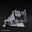Hole-Riddled Rope-Lashed Wilderness Bivouac Camp Miniature for Dungeons and Dragons, Pathfinder or other TTRPGs