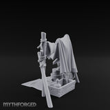 Hole-Riddled Rope-Lashed Wilderness Bivouac Camp Miniature for Dungeons and Dragons, Pathfinder or other TTRPGs