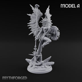 Holy Winged Weapon Bearing Seraph Warrior A
